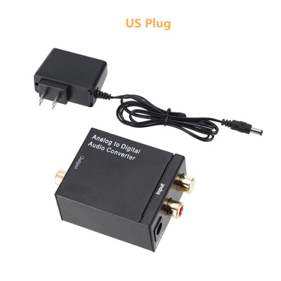 Analoog-digitaalmuundur ADC heli analoog-digitaalmuundur (optiline/koaksiaalne) optiline koaksiaalne RCA Toslink SPDIF-adapter