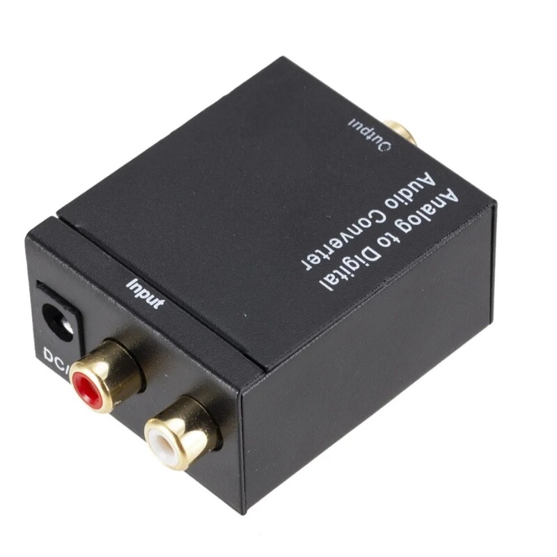 Analoog-digitaalmuundur ADC heli analoog-digitaalmuundur (optiline/koaksiaalne) optiline koaksiaalne RCA Toslink SPDIF-adapter