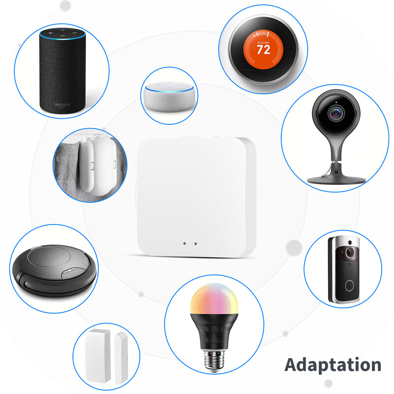 „Tuya ZigBee Multi-Mode Gateway Hub Smart Home Zigbee Bluetooth 2In 1 Hub Smart Life“ nuotolinio valdymo pultas veikia su Alexa Google Alice