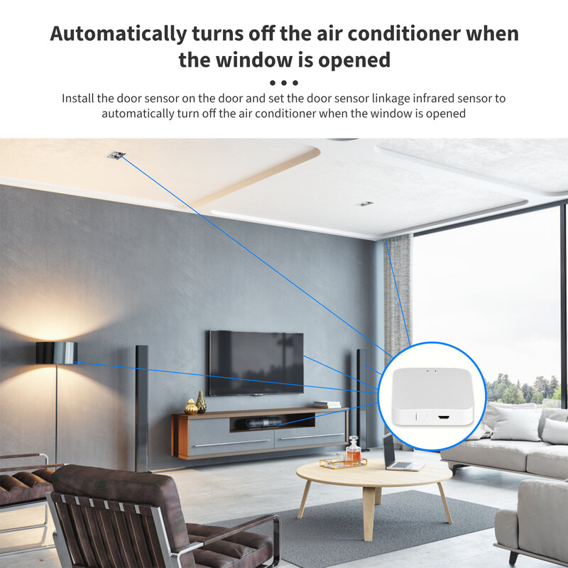„Tuya ZigBee Multi-Mode Gateway Hub Smart Home Zigbee Bluetooth 2In 1 Hub Smart Life“ nuotolinio valdymo pultas veikia su Alexa Google Alice