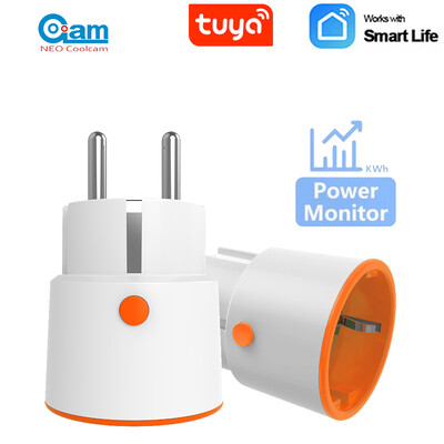 NEO Coolcam Tuya Smart Zigbee 3.0 Power Plug 16A EU Outlet 3680W Meter Дистанционно управление Работа със Zigbee2mqttt и Home Assistant