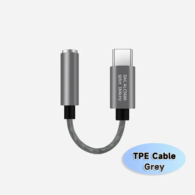 Realtek ALC5686 USB-C na 3,5 mm DAC pojačalo za slušalice s digitalnim dekoderom i Hifi adapterom 384 kHz 32-bitni dac
