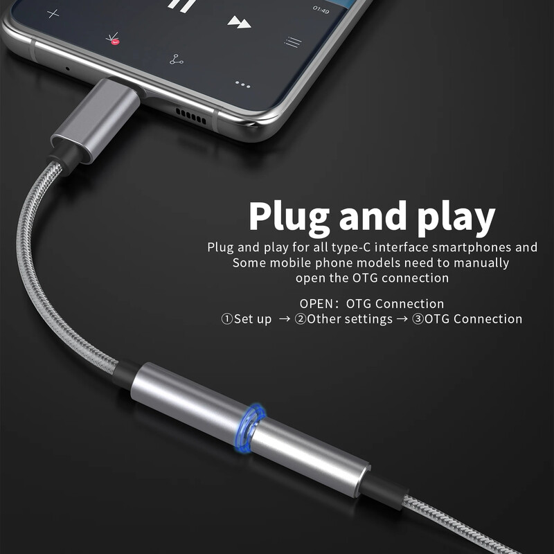 Realtek ALC5686 USB-C na 3,5 mm DAC pojačalo za slušalice s digitalnim dekoderom i Hifi adapterom 384 kHz 32-bitni dac