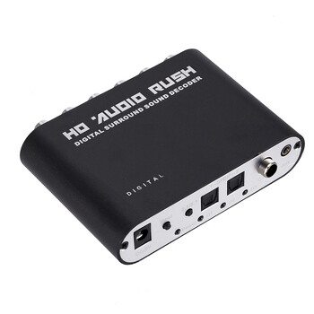 Mini AC3 Audio Digital to Analog 5.1 Channel Stereo Converter DAC Optical SPDIF Coaxial AUX Ενισχυτής αποκωδικοποιητή RCA 3,5 mm σε 6