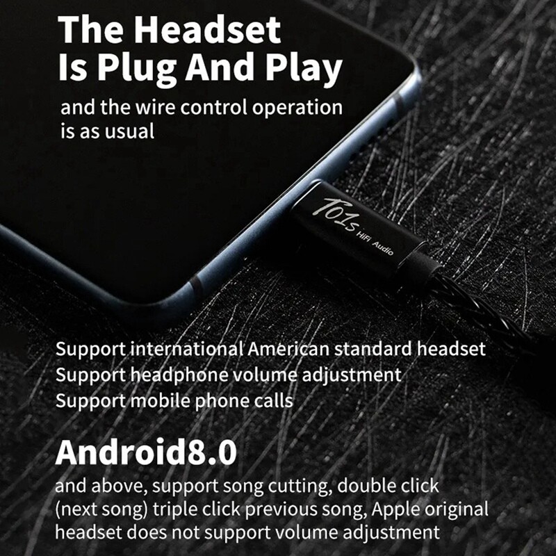 T01s DAC Audio Hifi austiņu pastiprinātājs C tipa USB uz 3,5 Mm ligzdu audio adapteris 32 bitu digitālais dekodētājs AUX pārveidotājs