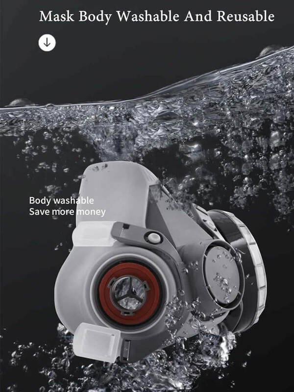 Nova industrijska 6100/6200/6300 maska za polu lice, prašina, plin, dišni sustav za slikanje, prskanje, poliranje, zaštita na radu, ženska/muška maska