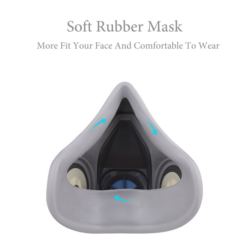 Nova industrijska 6100/6200/6300 maska za polu lice, prašina, plin, dišni sustav za slikanje, prskanje, poliranje, zaštita na radu, ženska/muška maska