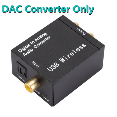 DAC digitālā uz analogo audio pārveidotājs Bluetooth 4.0 optiskās šķiedras Toslink koaksiālais signāls uz RCA R/L audio dekodera DAC pastiprinātāju