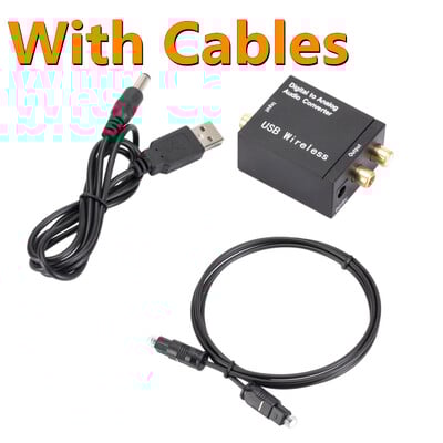 DAC digitālā uz analogo audio pārveidotājs Bluetooth 4.0 optiskās šķiedras Toslink koaksiālais signāls uz RCA R/L audio dekodera DAC pastiprinātāju