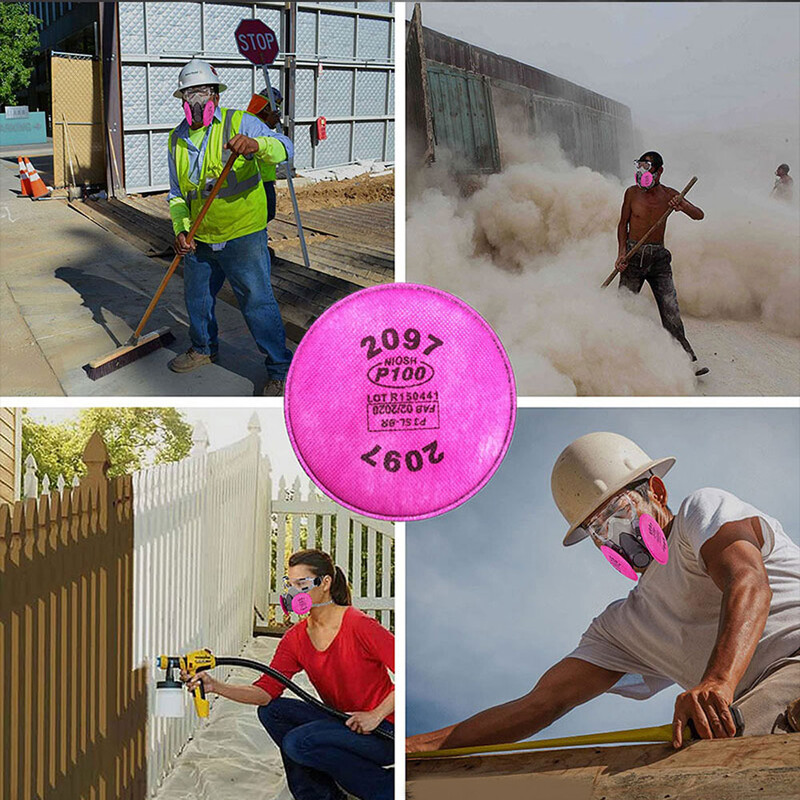 Palju värvimissprei tööstust 2091/2097 tahkete osakeste filter P100 6800 7502 6200 seeria respiraatori tolmumaski jaoks