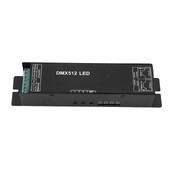 Dmx 512 digitālā displeja dekodētājs, aptumšošanas draiveris Dmx512 kontrolieris LED Rgbw lentes sloksnes gaismai Rj45 savienojums Dc12-24V 20A (4 C