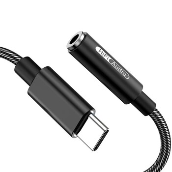 Realtek ALC5686 USB Type-C σε 3,5mm DAC Ενισχυτής ακουστικών 16-32Ω 125dB PCM 32b/384kHz Ψηφιακός αποκωδικοποιητής Hi-Res AUX Audio Adapter