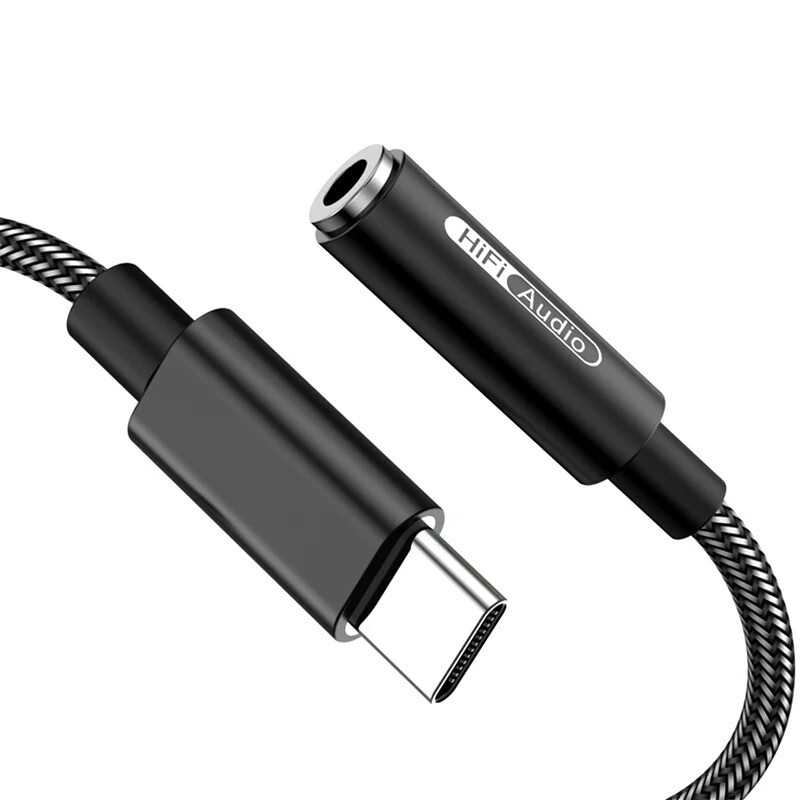 Realtek ALC5686 USB Type-C līdz 3,5 mm DAC austiņu pastiprinātājs 16-32Ω 125dB PCM 32b/384kHz digitālais dekodētājs augstas izšķirtspējas AUX audio adapteris
