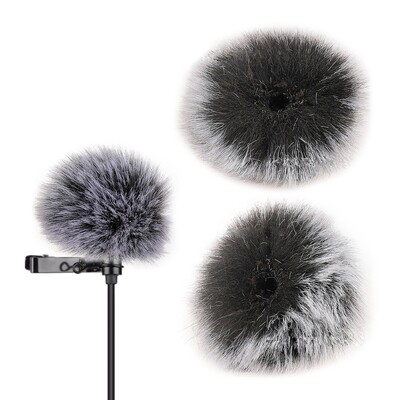 Universalus Lavalier mikrofonas Furry Windscreen Fur priekinis stiklas priekinis dangtelis, skirtas sony Rode Lapel Lavalier Mic 5/10mm