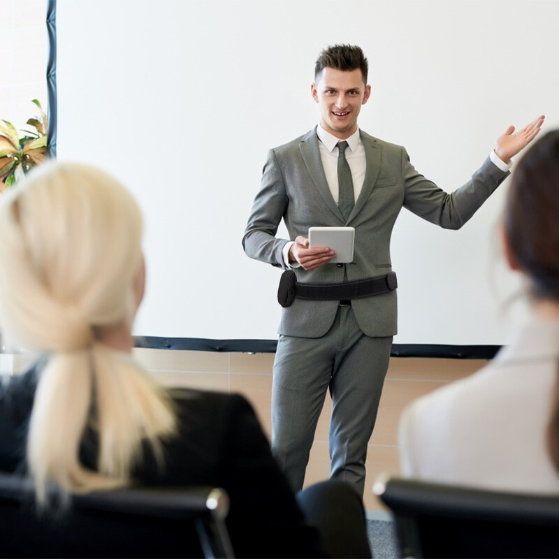 Centura pentru microfon pentru instructori de fitness Geanta pentru microfon pentru talie Huse wireless verticale