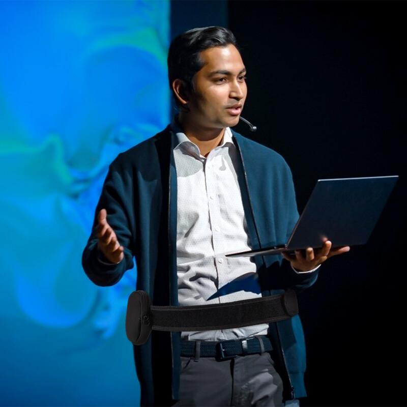 Centura pentru microfon pentru instructori de fitness Geanta pentru microfon pentru talie Huse wireless verticale