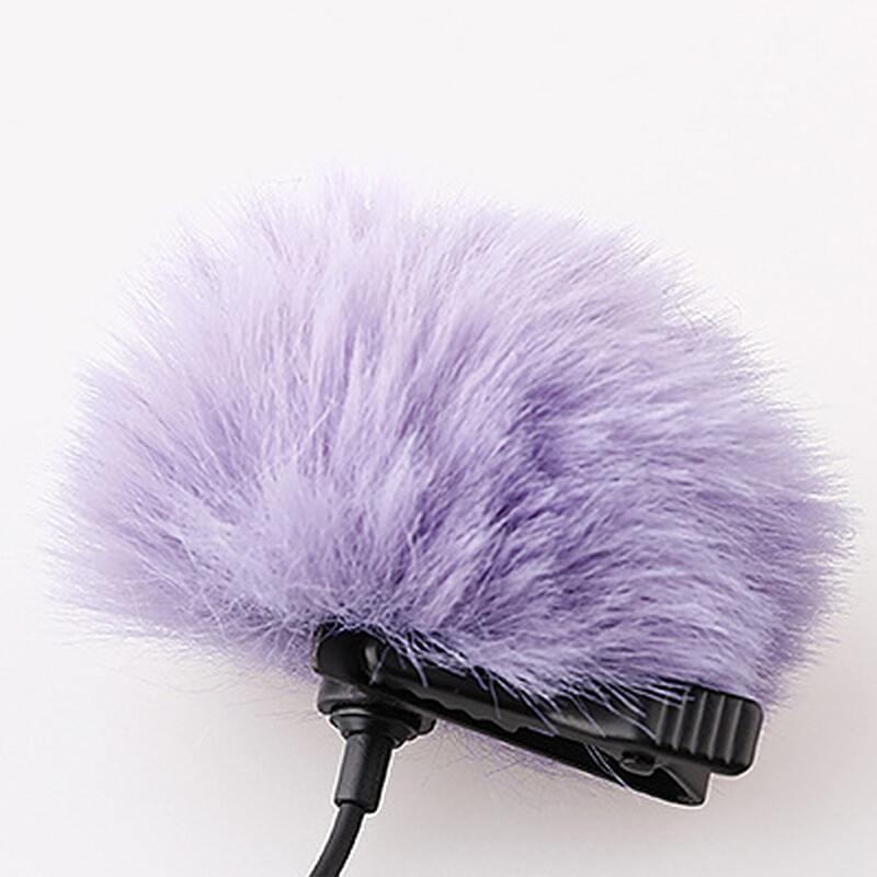 1-osaline tuulesumuti karvane välisklaas Lavalier revmikrofonile / minimikrofonidele, Lavalier mikrofoni esiklaas