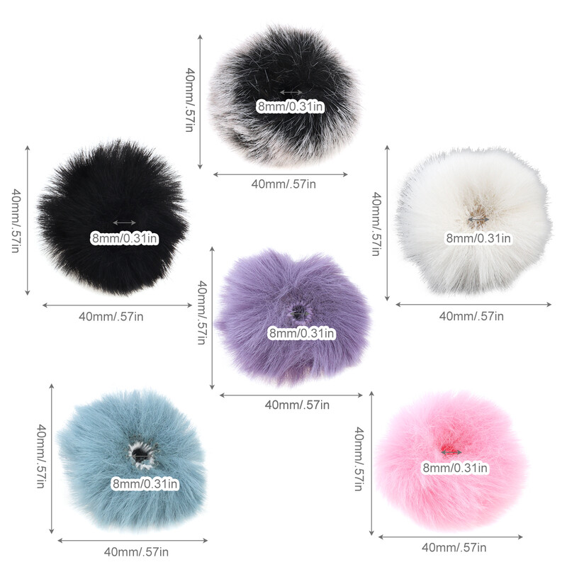 1-osaline tuulesumuti karvane välisklaas Lavalier revmikrofonile / minimikrofonidele, Lavalier mikrofoni esiklaas