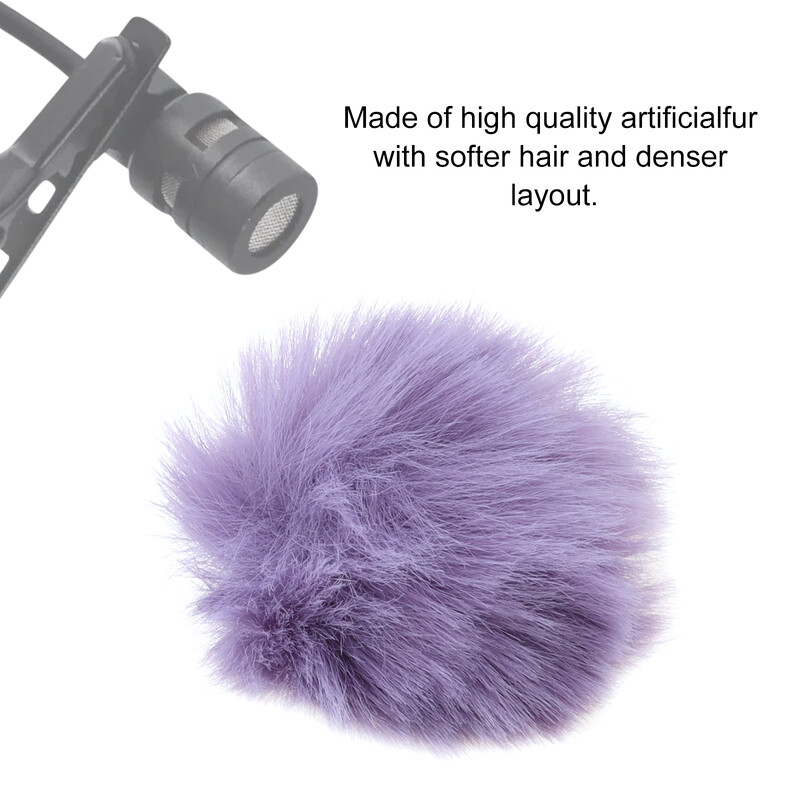 1-osaline tuulesumuti karvane välisklaas Lavalier revmikrofonile / minimikrofonidele, Lavalier mikrofoni esiklaas