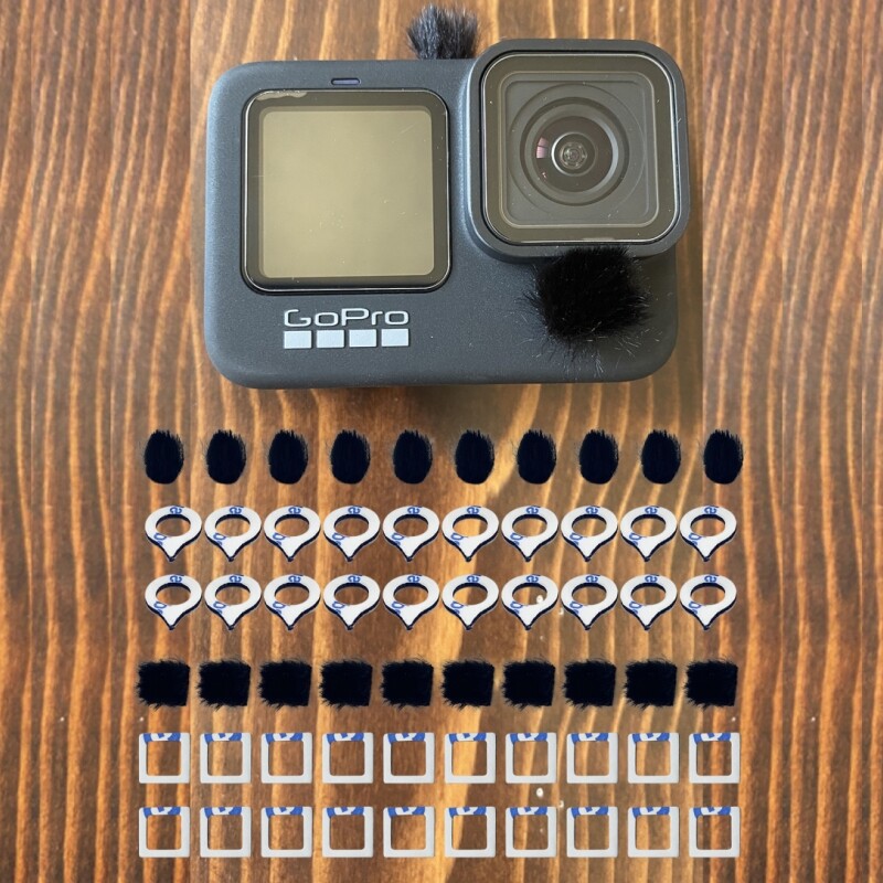 Dead Cat Furry Windsceen Покриване на заглушител Поп филтър за Go Pro HERO 9 10 11 Микрозаглушител за предно стъкло на микрофон за HERO 10 11