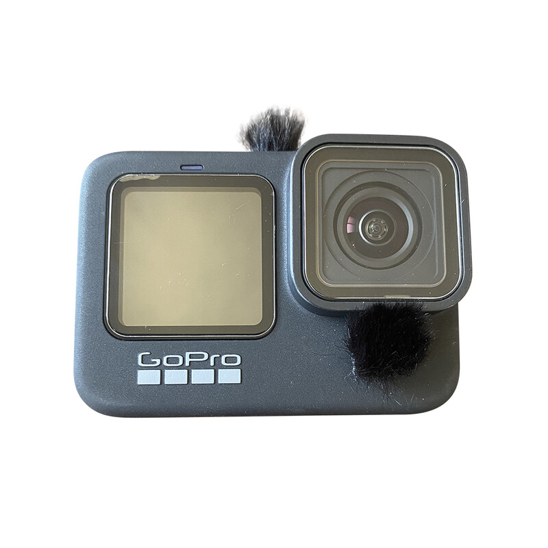 Dead Cat Furry Windsceen Покриване на заглушител Поп филтър за Go Pro HERO 9 10 11 Микрозаглушител за предно стъкло на микрофон за HERO 10 11