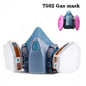 3 In 1/25 In 1/27 In 1 Pramoninis dažymas Purškiamas respiratorius Dujinės kaukės kostiumas Saugaus darbo filtras Dulkių veido kaukė Pakeisti MMM 7502