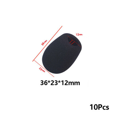 10 бр. Малки капаци за мини микрофон от пяна за микрофон на слушалки Капак за микрофон за защита на слушалки за микрофони Lavalier