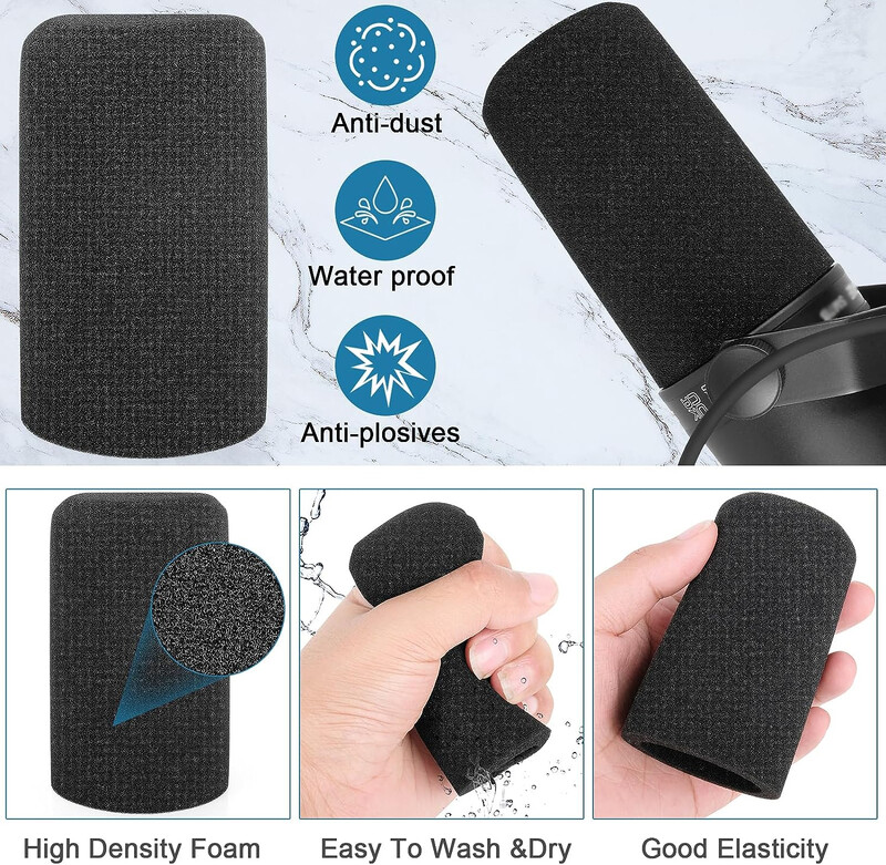 Vjetrobransko staklo za Shure SM7B mikrofon Pop Filter Poklopac Profesionalna spužvasta pjena za smanjenje buke Zamjena za SM7B mikrofon