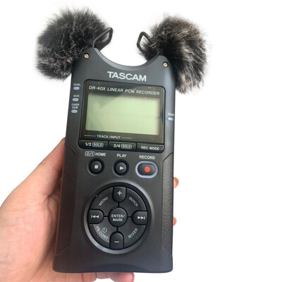 „Pop FilteDead Cat Furry“ mikrofono priekinis stiklas, vidinis kempinės vėjo gaubtas, skirtas „Tascam DR40 Dr40X DR07 DR07X X8“ putplasčio priekiniam stiklui