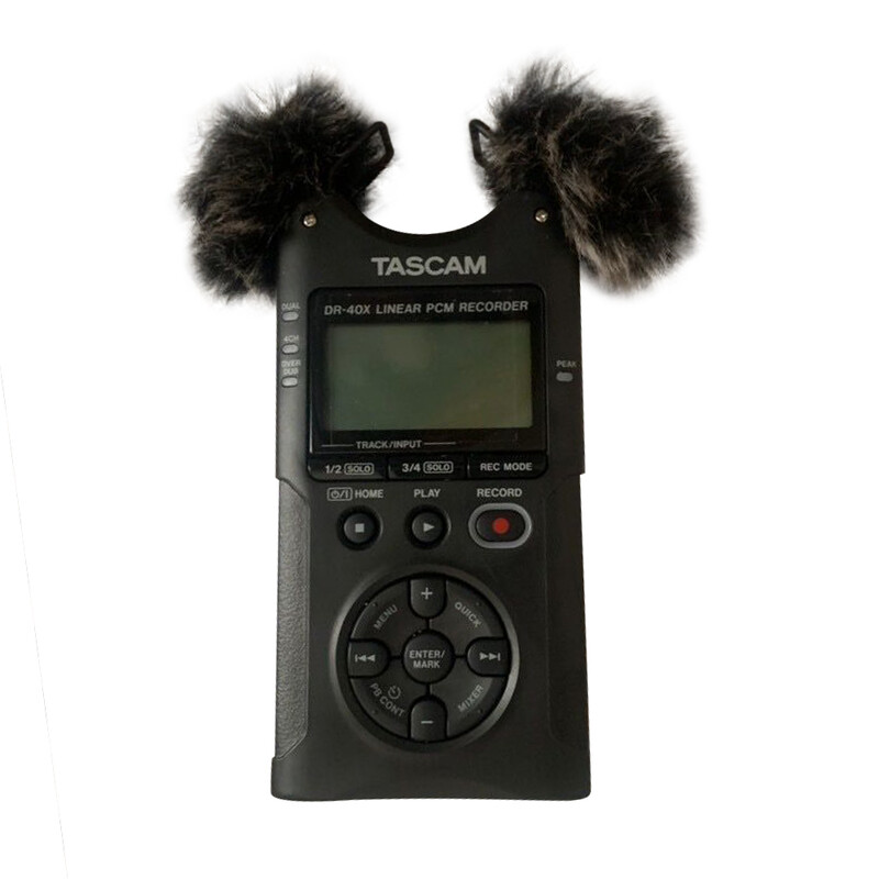Pop FilteDead Cat Furry Mikrofon Vjetrobransko staklo Indoor Spužvasti vjetrobran Poklopac za Tascam DR40 Dr40X DR07 DR07X X8 pjenasti vjetrobran