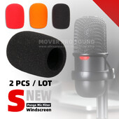 2PCS предно стъкло, гъба, микрофон, пяна, ветроустойчива за HyperX SoloCast Hyper X Solo Cast, USB микрофон, филтър против изскачане, капак на екрана