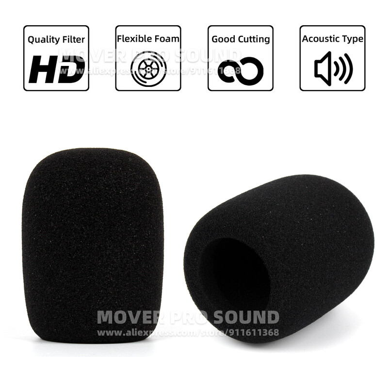 2PCS предно стъкло, гъба, микрофон, пяна, ветроустойчива за HyperX SoloCast Hyper X Solo Cast, USB микрофон, филтър против изскачане, капак на екрана