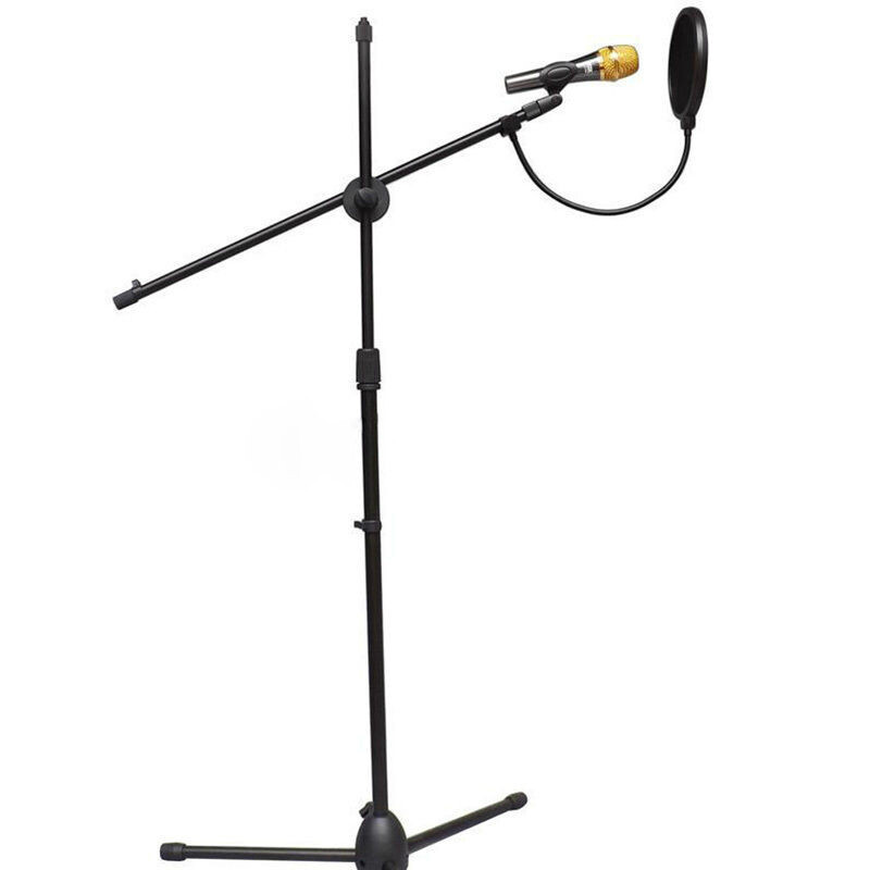 Patvarus dvigubo sluoksnio priekinio stiklo studijos mikrofonas, lankstus priekinio stiklo kaukė Mikrofoninio filtro dvisluoksnis skydas, skirtas kalbėjimo įrašymui