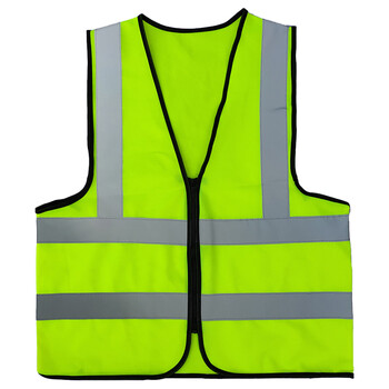 Γιλέκο υψηλής ορατότητας Breathable Multi-pocket Reflective Vest 2 Reflective Strip Railway Coal Miners Uniform for Driver Workers