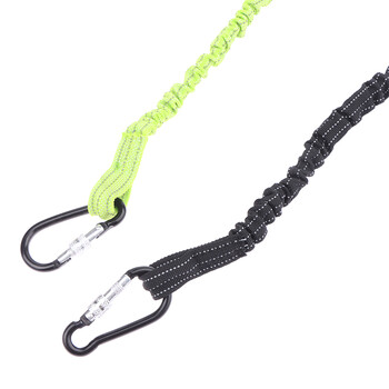 Safety Bungee Tether Tool Lanyard with Carabiner Hook Climbing Working Anti-Falling Safety Rope Aerial Work Climbing Αξεσουάρ