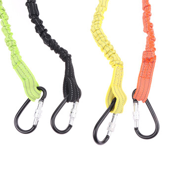 Safety Bungee Tether Tool Lanyard with Carabiner Hook Climbing Working Anti-Falling Safety Rope Aerial Work Climbing Αξεσουάρ