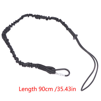 Safety Bungee Tether Tool Lanyard with Carabiner Hook Climbing Working Anti-Falling Safety Rope Aerial Work Climbing Αξεσουάρ