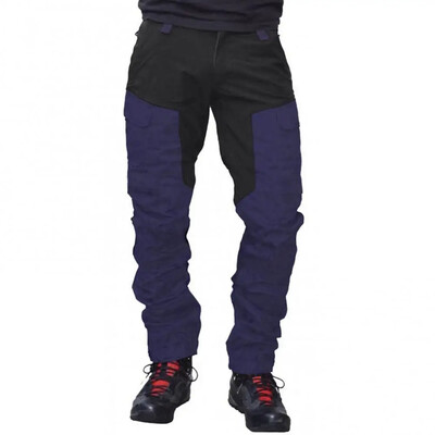 Pantaloni cargo impermeabili pentru bărbați, pantaloni lungi de muncă de vară, pentru bărbați, în aer liber, cu bloc de culoare, cu buzunare multiple, pantaloni de pescuit pentru camping
