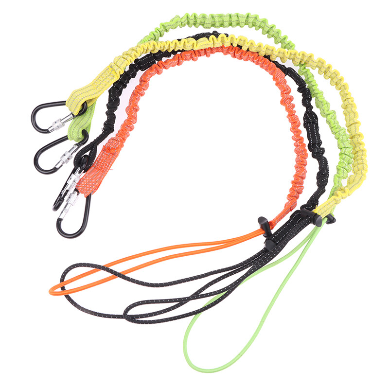 Предпазен бънджи инструмент за връзване Лента с кука за карабинер Работно катерене Предпазно въже против падане Аксесоари за катерене