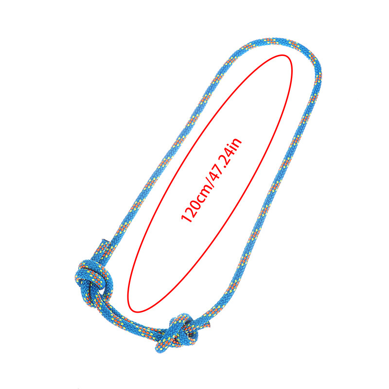 Snur Prusik în aer liber de 6 mm, lungime 120 cm, accesoriu, frânghie durabilă, rezistentă la căldură, poliester, nailon, kevlar, frânghie pentru alpinism