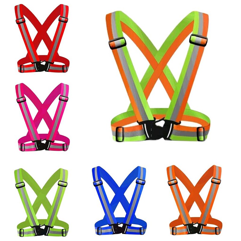 Рефлекторна жилетка Предупредителна жилетка за бягане, джогинг, колоездене