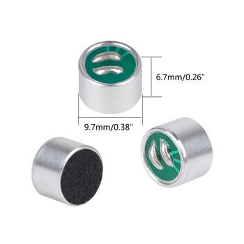 100Pcs/Συσκευασία Flat Head Capsule Electret Condenser Microphones XHXDZ 9767 Microphones Premium Material Shell