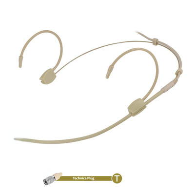 Galvos juostos galvutė su įvairiakrypte ausinių mikrofonu, skirta Sennheiser Shure AKG MiPro Audio Technica 4Pin 3Pin TA4F 3,5mm Lock