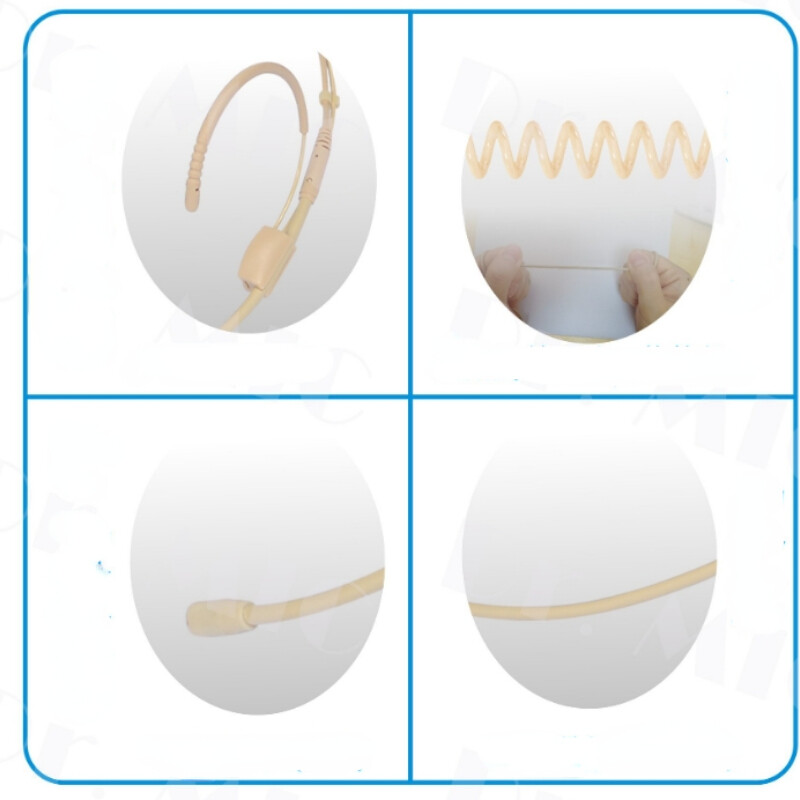 Слушалки с лента за глава, носещи всенасочен микрофон за слушалки за Sennheiser Shure AKG MiPro Audio Technica 4Pin 3Pin TA4F 3.5mm Lock