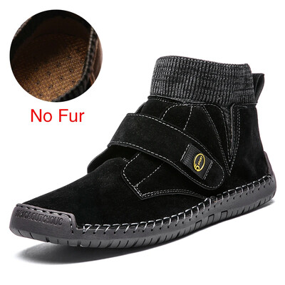 DEKABR Brand Muške čizme za snijeg Zimske plišane tople muške motociklističke čizme na vezanje Neklizajuće muške gležnjače Jesenske muške radne cipele