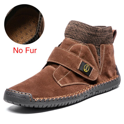 DEKABR Brand Muške čizme za snijeg Zimske plišane tople muške motociklističke čizme na vezanje Neklizajuće muške gležnjače Jesenske muške radne cipele