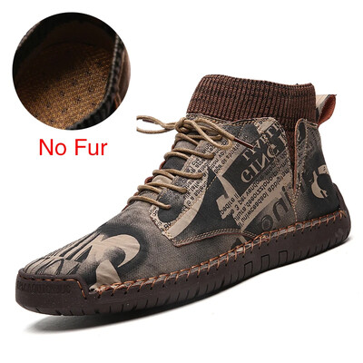 DEKABR Brand Muške čizme za snijeg Zimske plišane tople muške motociklističke čizme na vezanje Neklizajuće muške gležnjače Jesenske muške radne cipele