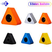 Vastupidav mikrofoniintervjuu kolmnurga logo lipujaam ABS-mikrofoni teler mikrofonijaama kuubiku intervjuukast käsnaga isetegemiseks