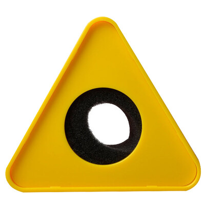 Vastupidav mikrofoniintervjuu kolmnurga logo lipujaam ABS-mikrofoni teler mikrofonijaama kuubiku intervjuukast käsnaga isetegemiseks