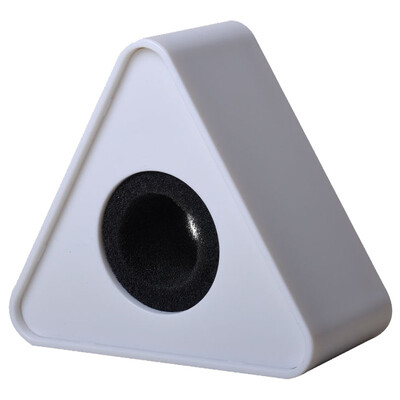 Vastupidav mikrofoniintervjuu kolmnurga logo lipujaam ABS-mikrofoni teler mikrofonijaama kuubiku intervjuukast käsnaga isetegemiseks